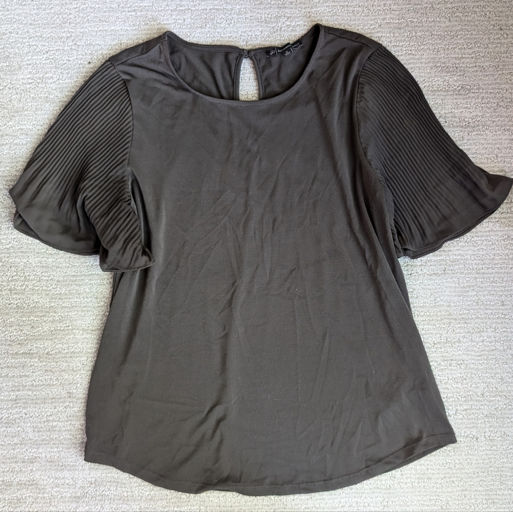 Adrianna Papell Olive Green Blouse